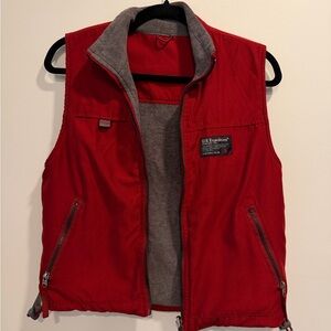 Vintage U.S. Expedition Red Fleece-Lined Vest